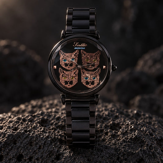 Reloj Scottie Minino Dama Negro Acero – foto principal