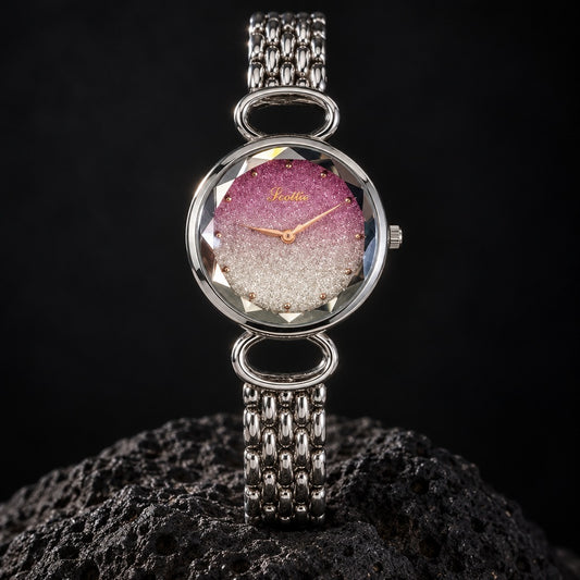 Combo Reloj Scottie Fondo Fucsia más Crema Hidratante – foto principal