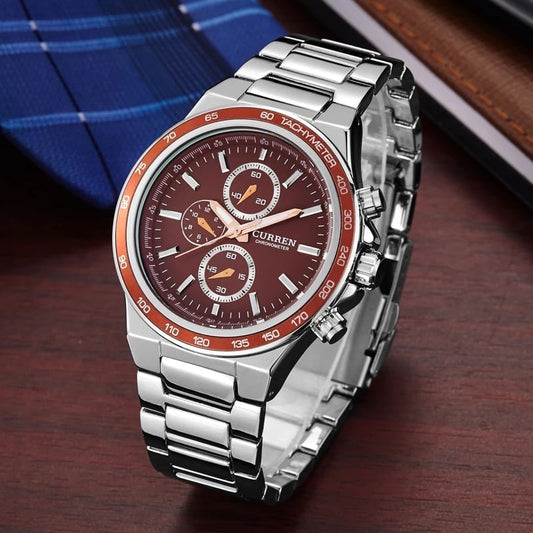 Reloj Curren 993 Plata/Café