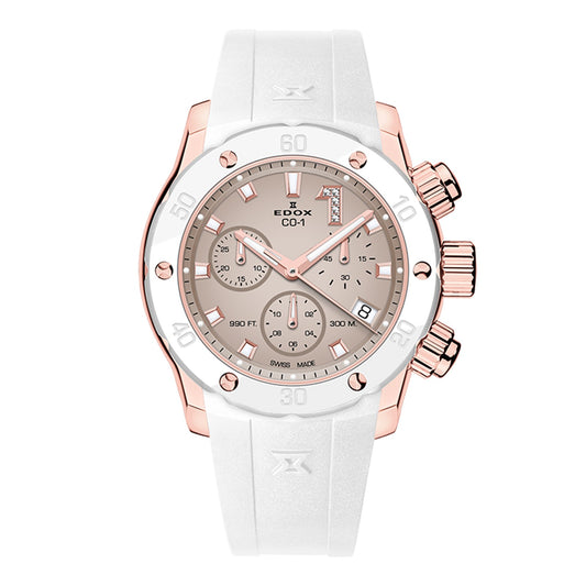Reloj Edox CO-1 Chronolady 10255-37RBCAB-BEIDR