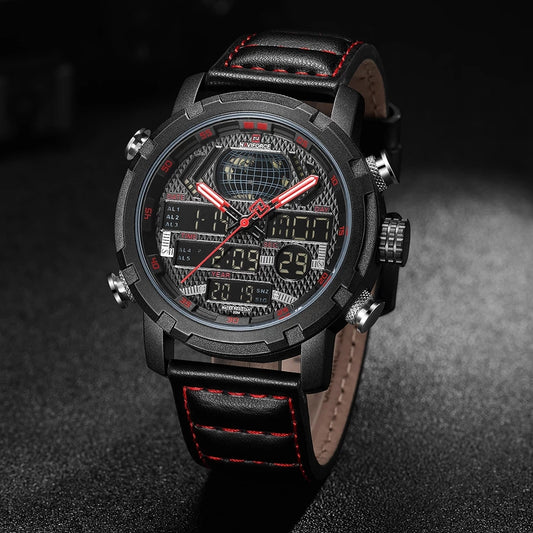 Reloj Naviforce Ref: 393 Negro/Rojo