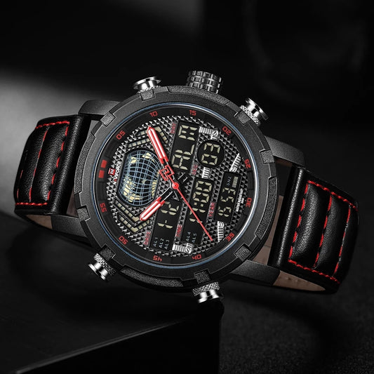 Reloj Naviforce Ref: 393 Negro/Rojo
