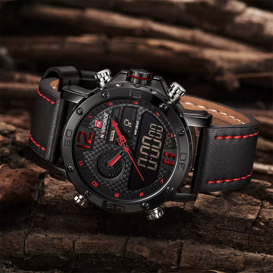 Reloj Naviforce REF. 654 Negro/Rojo