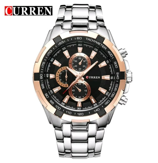 Reloj CURREN REF. 472 Plata/Negro/Dorado