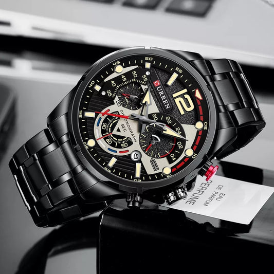Reloj Curren Ref: 703 Negro/Plata