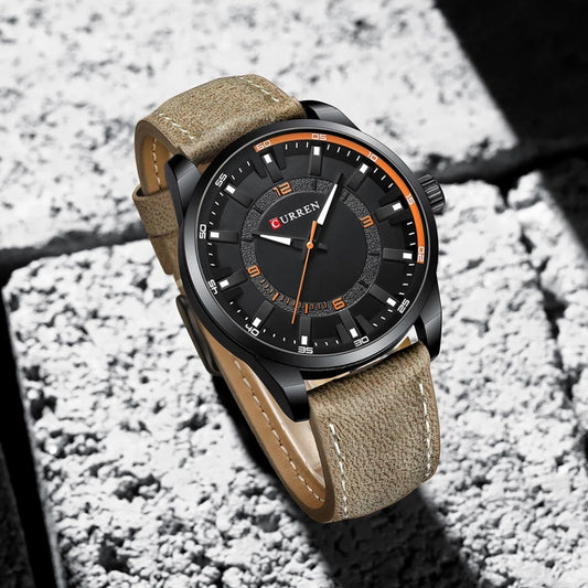 Reloj Curren REF: 740 Beige/Naranja