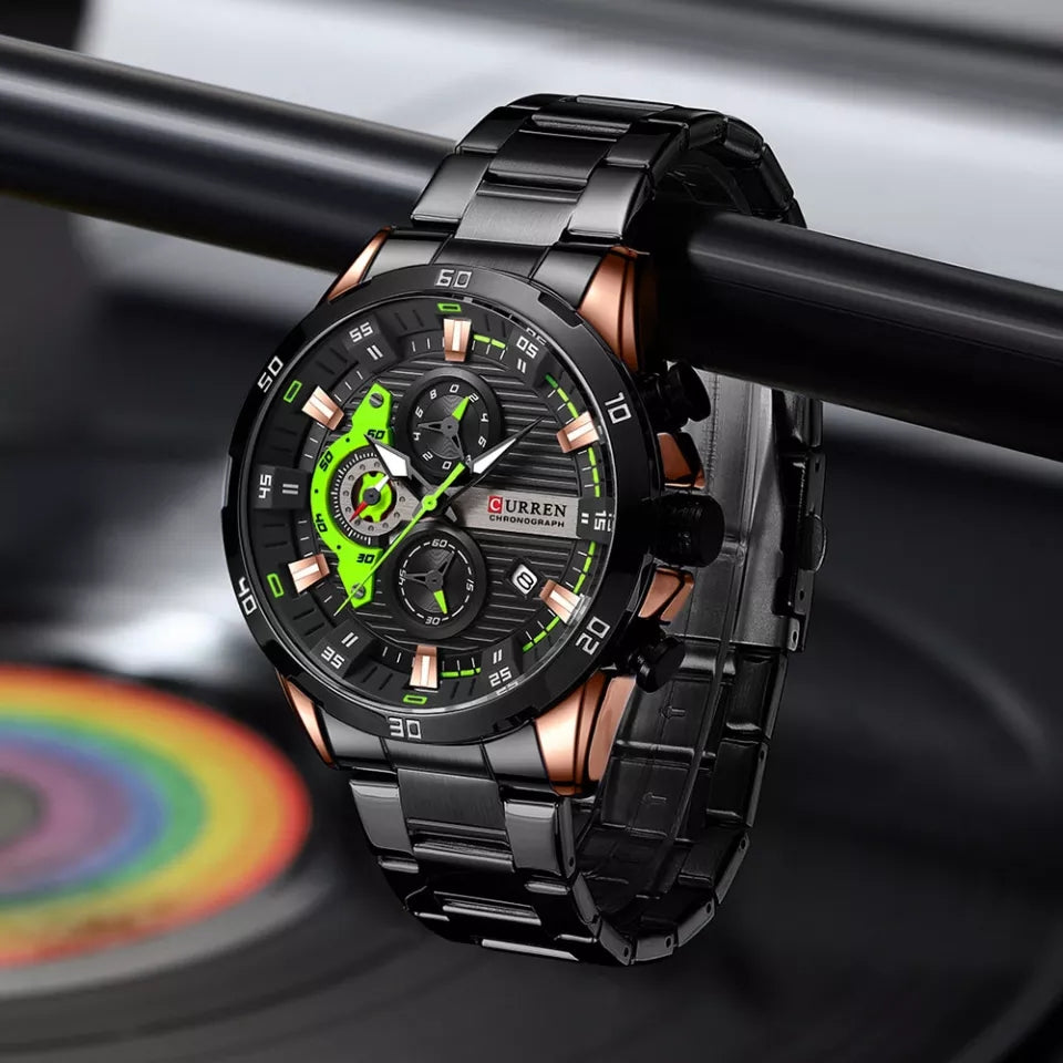 Reloj Curren 8402 Negro Cobre