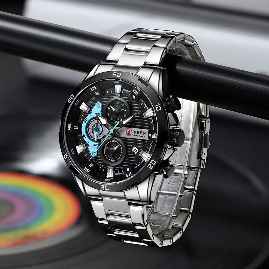 Reloj Curren 8402P Acero Plata