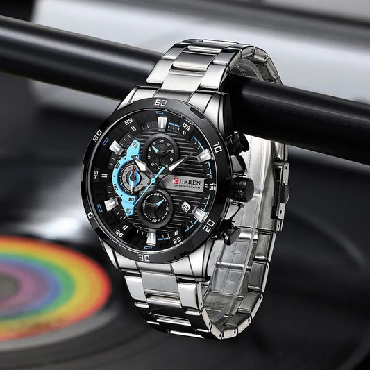 Reloj Curren 8402P Acero Plata