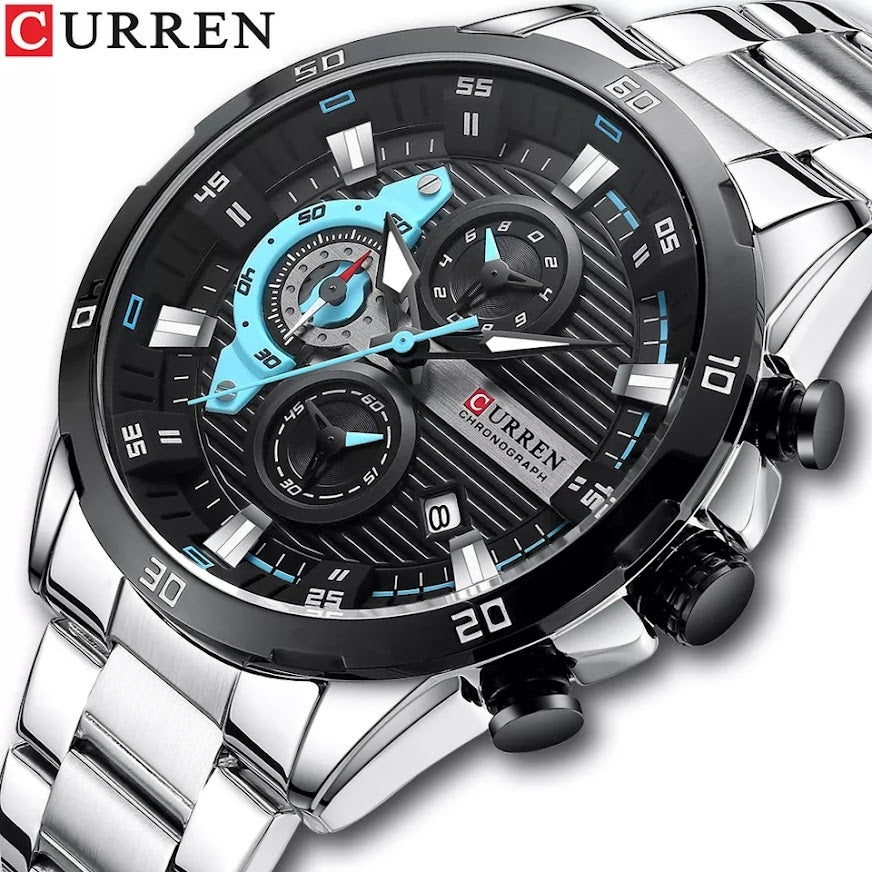 Reloj Curren 8402P Acero Plata