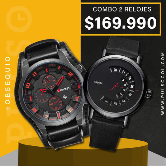 COMBO 1326: 2 RELOJES X $186.990