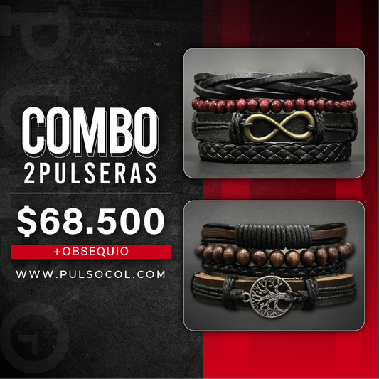 COMBO 1395: 2 PULSERAS X $68.500