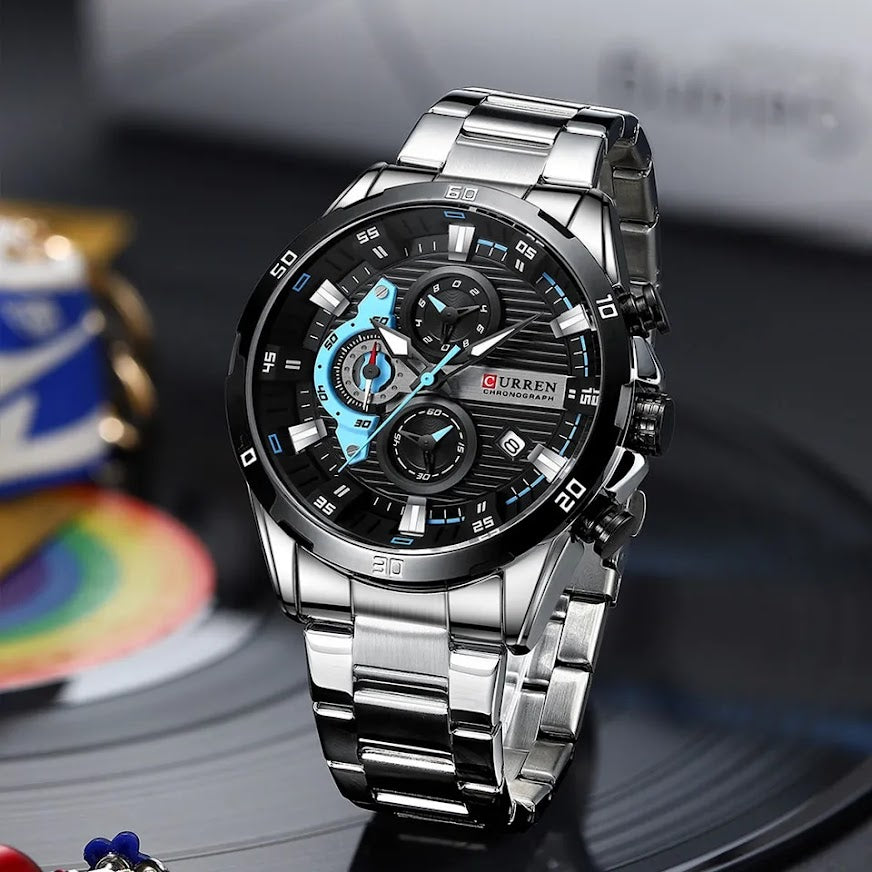Reloj Curren 8402P Acero Plata
