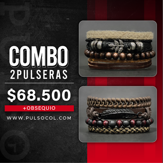 COMBO 1399: 2 PULSERAS X $68.500
