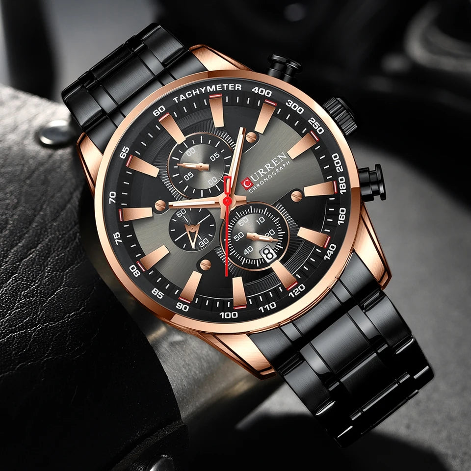 Reloj Curren 8351 Negro Cobre