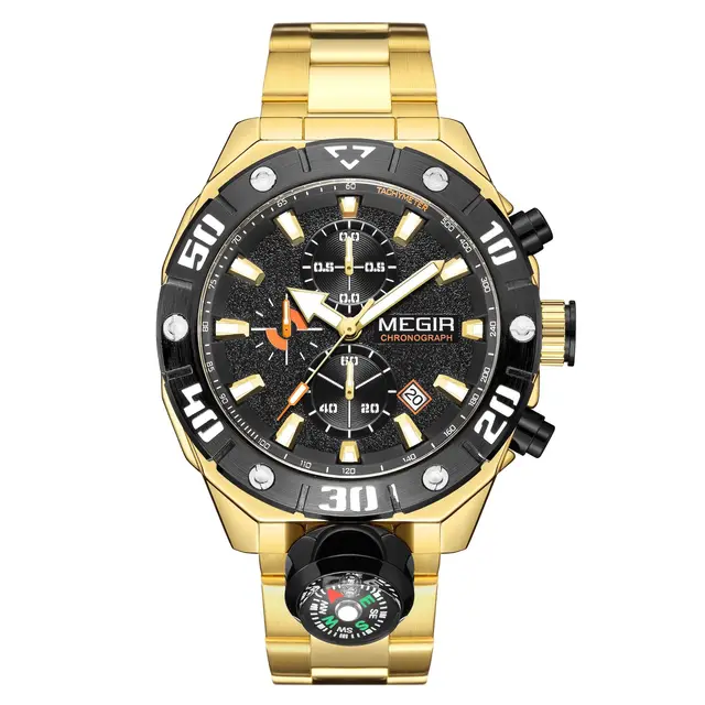 Reloj megir dorado online