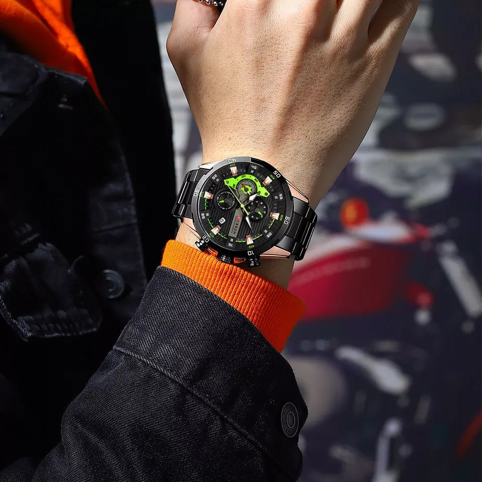 Reloj Curren 8402 Negro Cobre