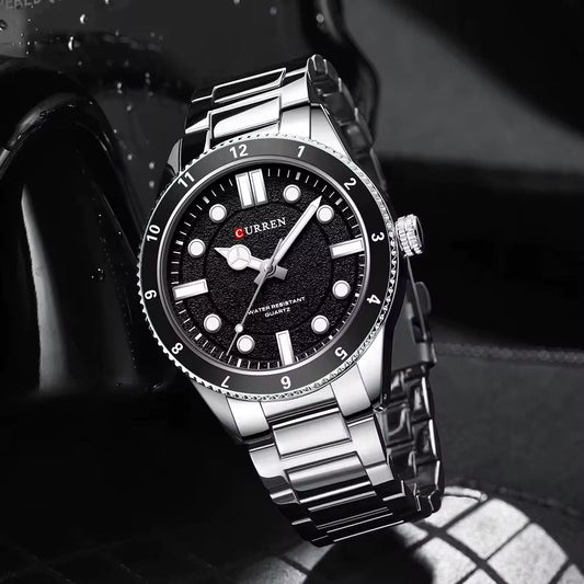 Reloj Curren 864 Plata/Negro