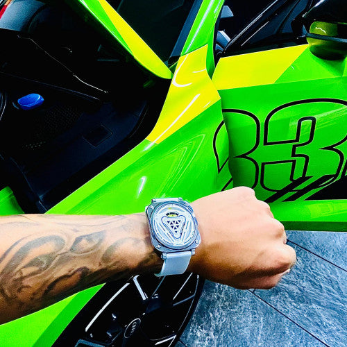 RELOJ SKMEI 2107 BLANCO HORA VERDE