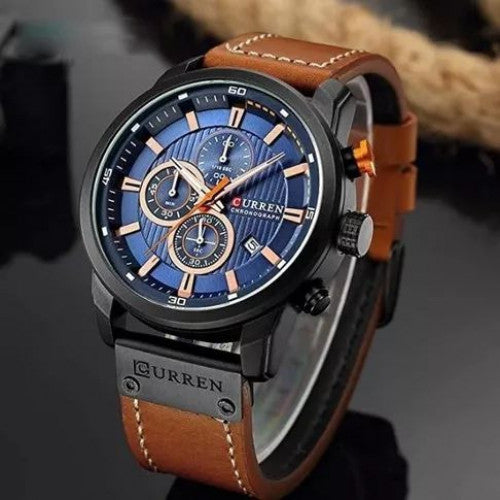 RELOJ CURREN 8291 OCRE CAJA NEGRA