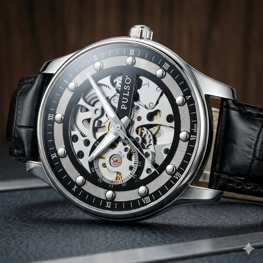 Reloj PULSO Ref. 2908 Negro/Plateado