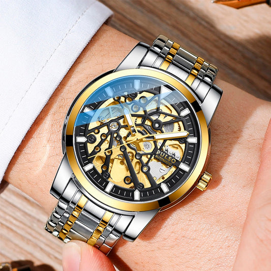Reloj PULSO Ref. 2919 Plata/Negro/Dorado