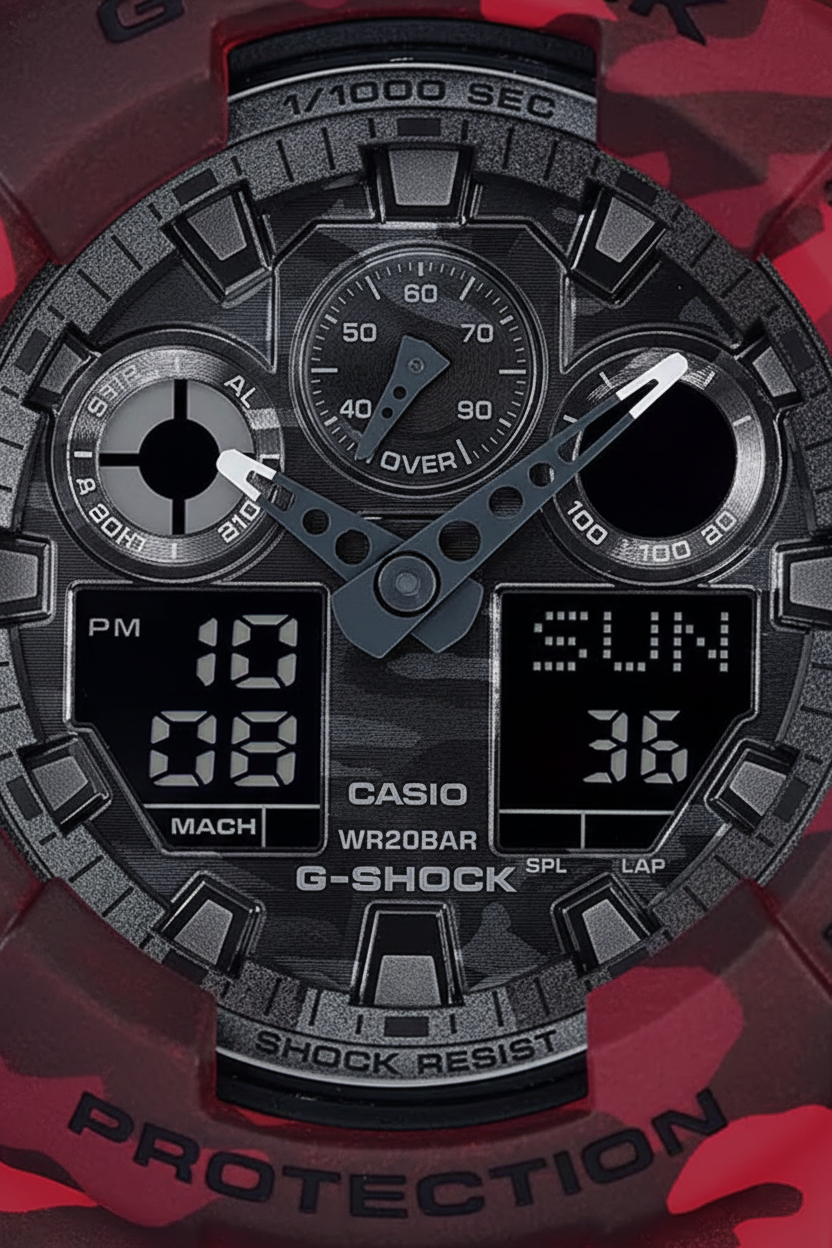 Reloj Casio G-Shock GA-100CM-4A Rojo