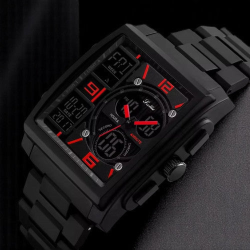 RELOJ SCOTTIE 1274 NEGRO ROJO