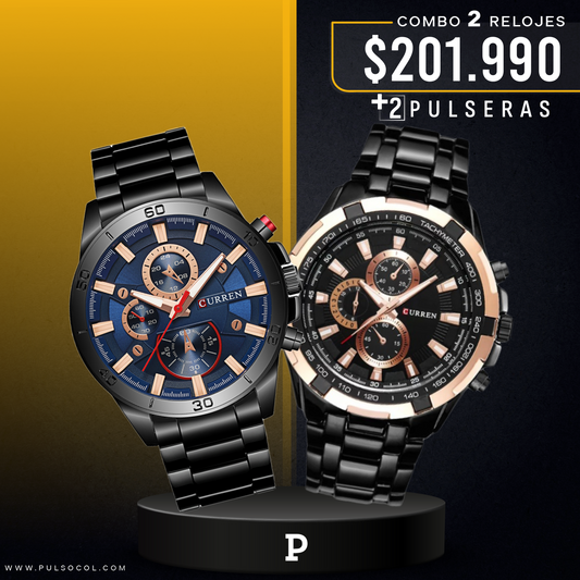 COMBO 335: 2 RELOJES X $201.990
