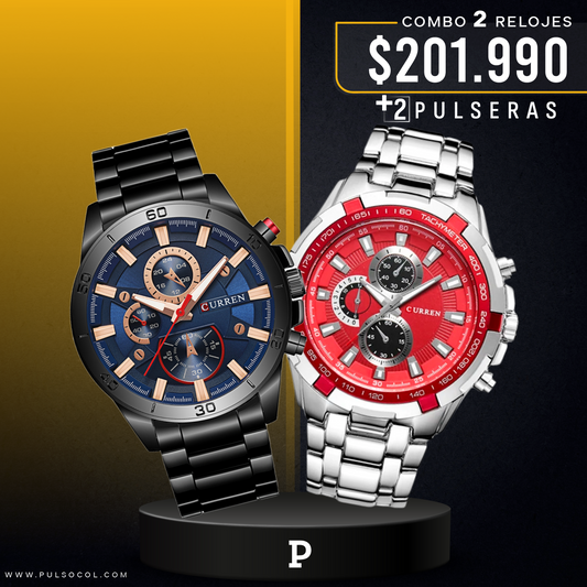 COMBO 336: 2 RELOJES X $201.990