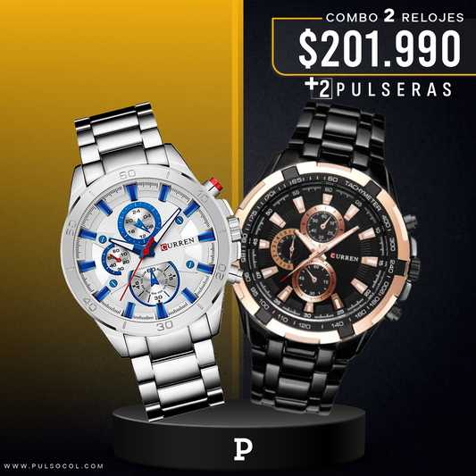 COMBO 337: 2 RELOJES X $201.990