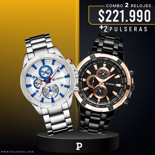 COMBO 337: 2 RELOJES X $221.990
