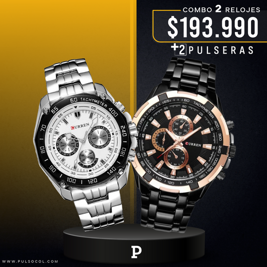 COMBO 339: 2 RELOJES X $193.990