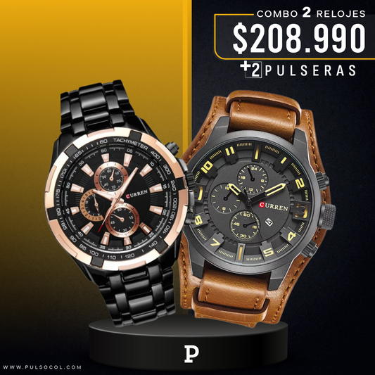 COMBO 342: 2 RELOJES X $208.990