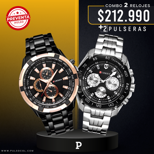 COMBO 344: 2 RELOJES X $212.990