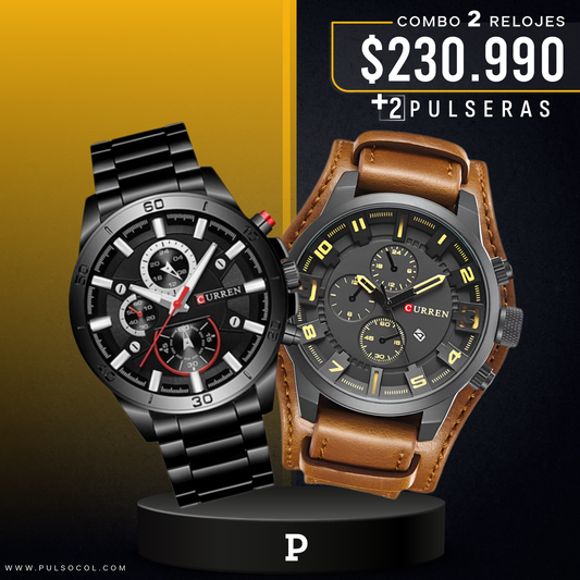 COMBO 345: 2 RELOJES X $230.990