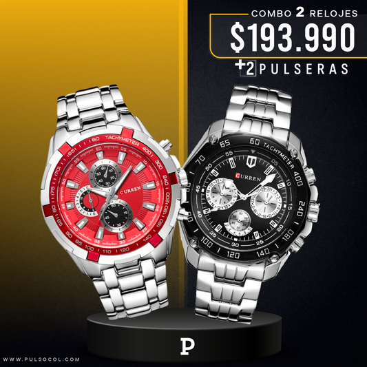 COMBO 353: 2 RELOJES X $193.990