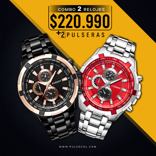 COMBO 358: 2 RELOJES X $220.990