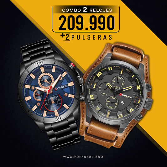COMBO 363: 2 RELOJES X $209.990