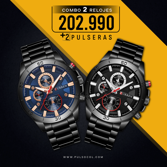 COMBO 367: 2 RELOJES X $202.990