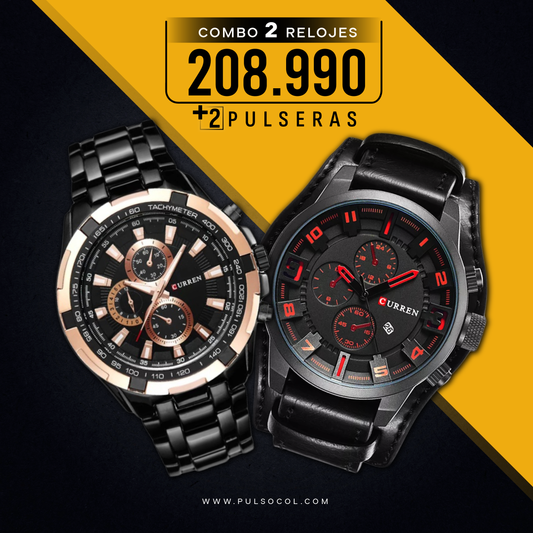 COMBO 369: 2 RELOJES X $208.990