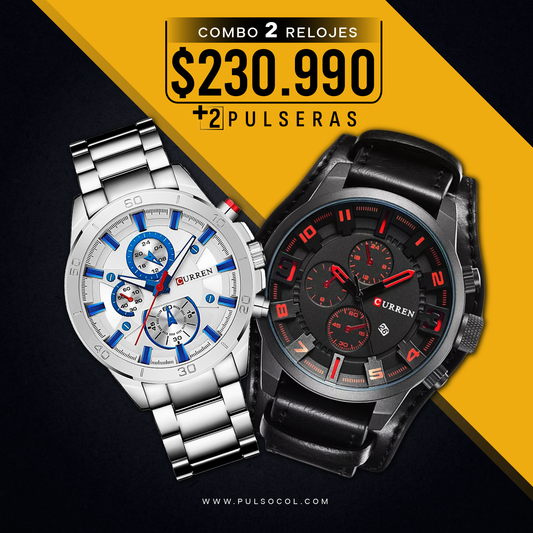 COMBO 379: 2 RELOJES X $230.990