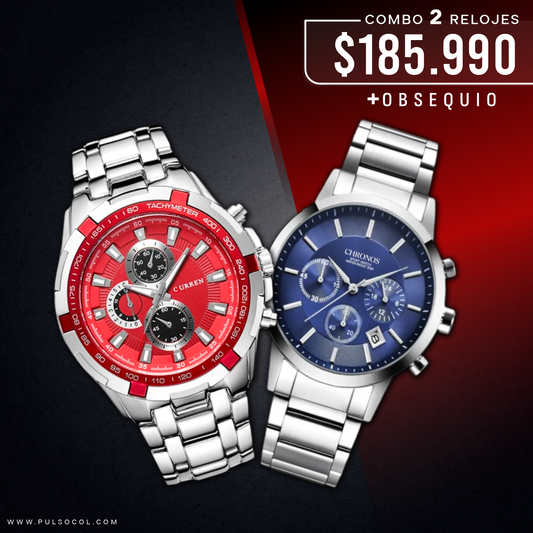 COMBO 383: 2 RELOJES X $185.990