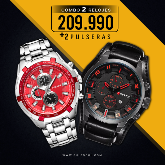 COMBO 384: 2 RELOJES X $208.990