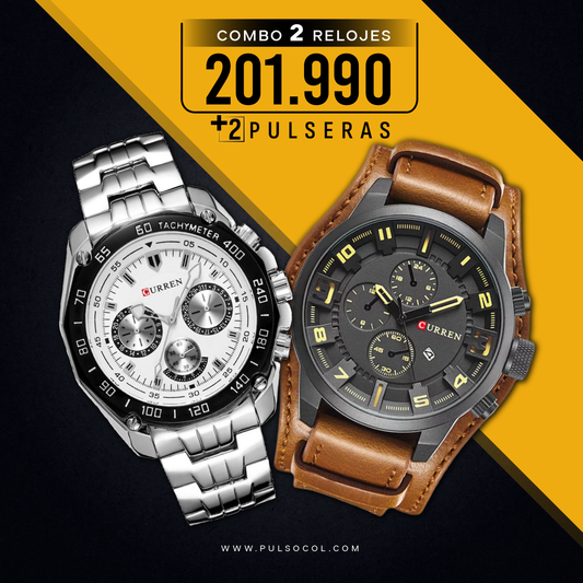 COMBO 392: 2 RELOJES X $201.990