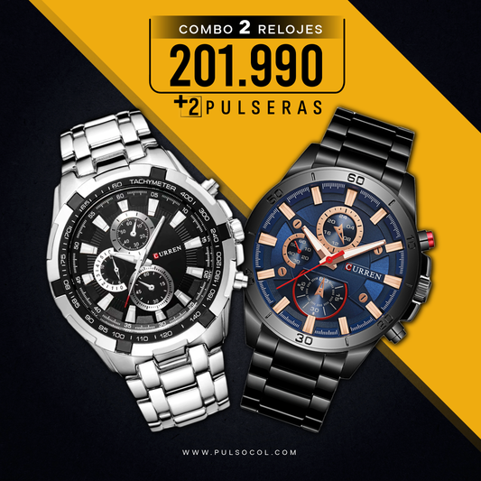 COMBO 396: 2 RELOJES X $201.990