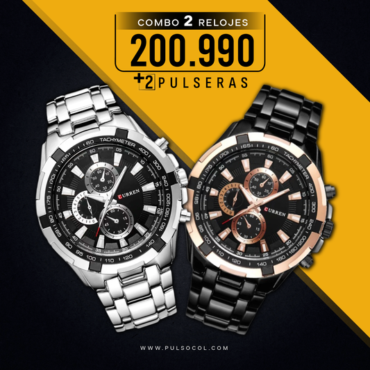 COMBO 398: 2 RELOJES X $200.990