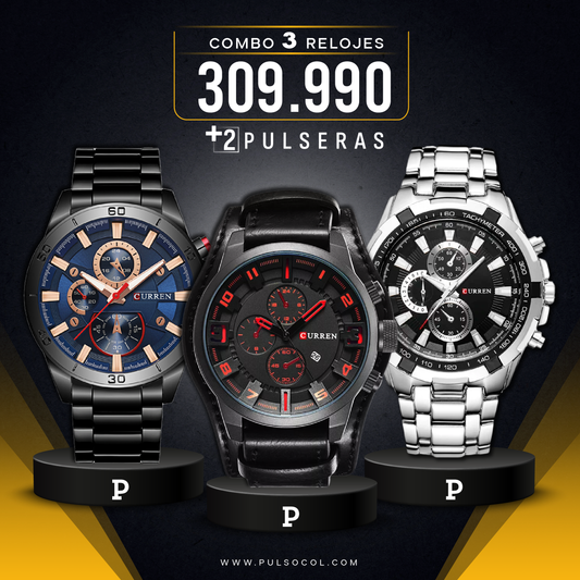 COMBO 401: 3 RELOJES X $309.990