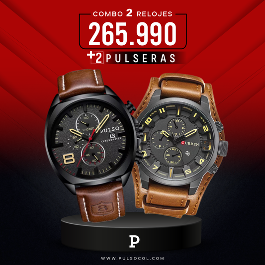 COMBO 404: 2 RELOJES X $265.990