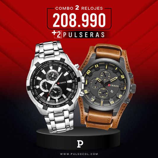 COMBO 406: 2 RELOJES X $208.990